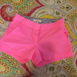 Hot pink J.Crew Chino Shorts